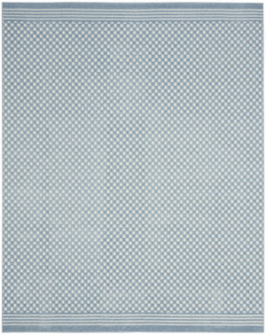 HomeRoots 8' Blue Geometric Area Rug - Modern Design for Contemporary Spaces, Ideal for Living Rooms & Bedrooms 8' X 10' 569750