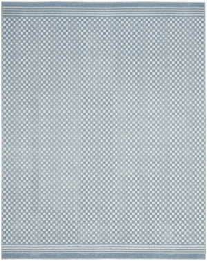 Homeroots 8' X 10' Blue Geometric Area Rug  Polypropylene 569750