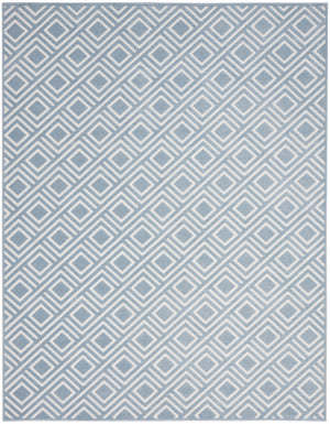 Homeroots 8' X 10' Blue Geometric Area Rug  Polypropylene 569751