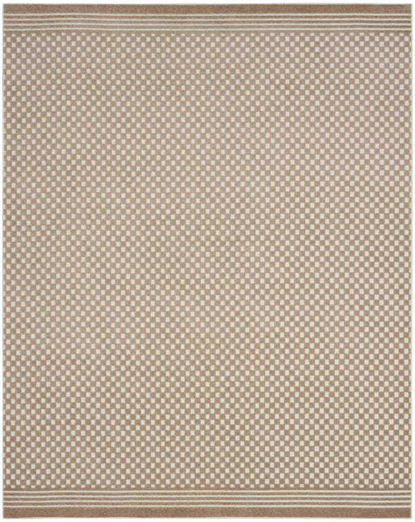 Homeroots 8' X 10' Brown Geometric Area Rug  Polypropylene 569753