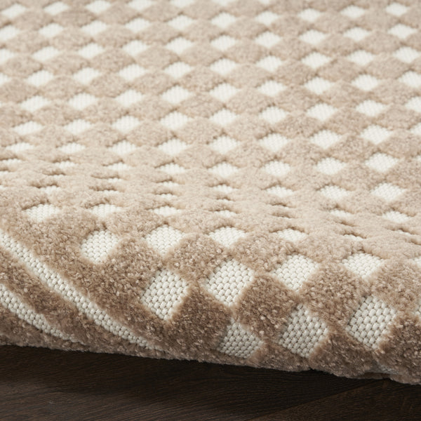 Homeroots 8' X 10' Brown Geometric Area Rug  Polypropylene 569753