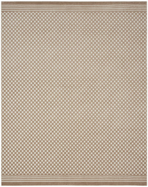 Homeroots 8' X 10' Brown Geometric Area Rug  Polypropylene 569753
