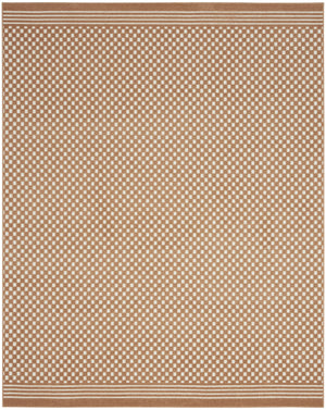 Homeroots 8' X 10' Brown Geometric Area Rug  Polypropylene 569755