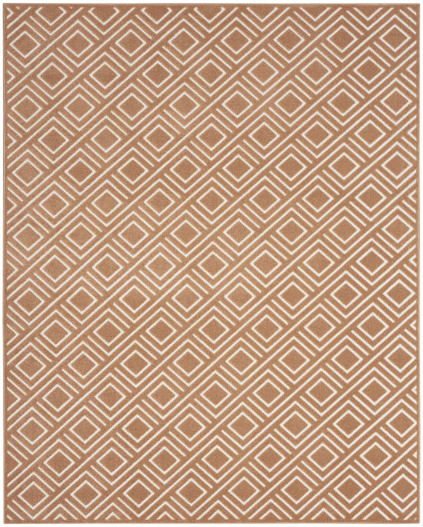 Homeroots 8' X 10' Brown Geometric Area Rug  Polypropylene 569756