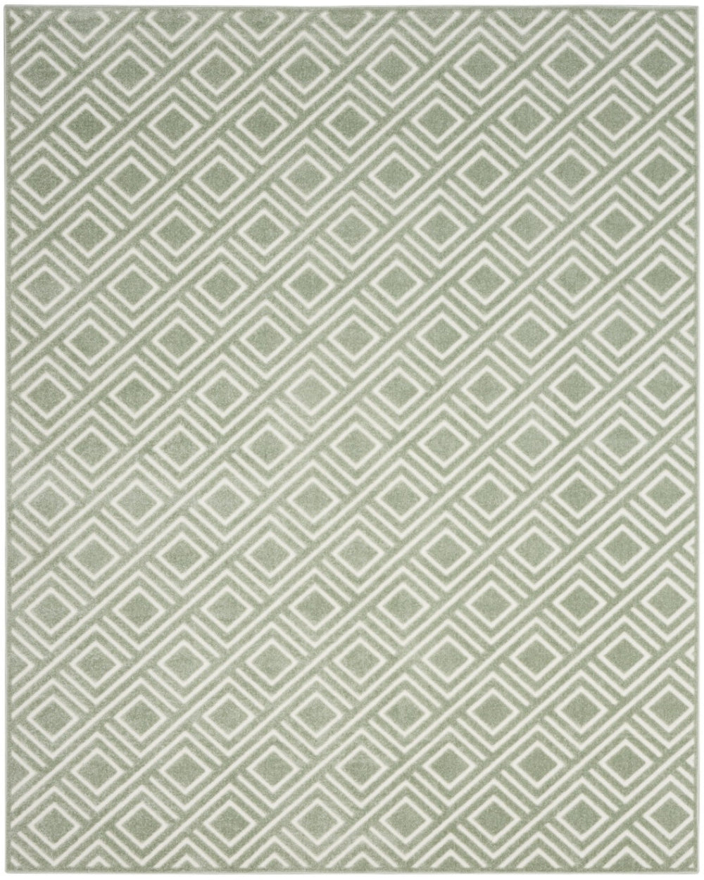 HomeRoots 8' Modern Green Geometric Area Rug - Stylish Contemporary Design for Living Rooms and Entryways 8' X 10' 569758