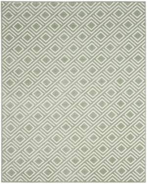 HomeRoots 8' Modern Green Geometric Area Rug - Stylish Contemporary Design for Living Rooms and Entryways 8' X 10' 569758