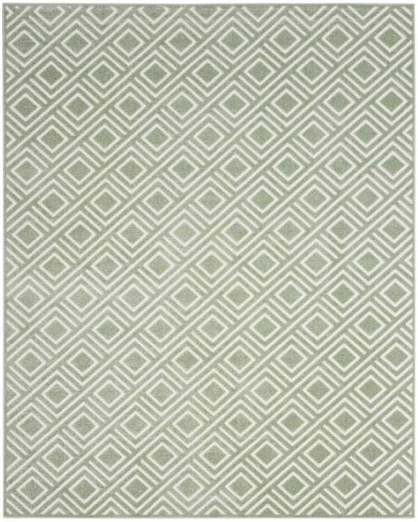 HomeRoots 8' Modern Green Geometric Area Rug - Stylish Contemporary Design for Living Rooms and Entryways 8' X 10' 569758