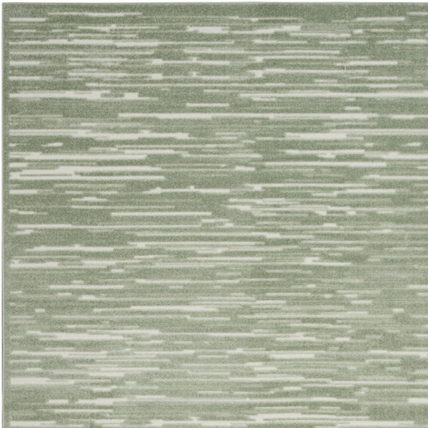 Homeroots 8' X 10' Green Geometric Area Rug  Polypropylene 569759