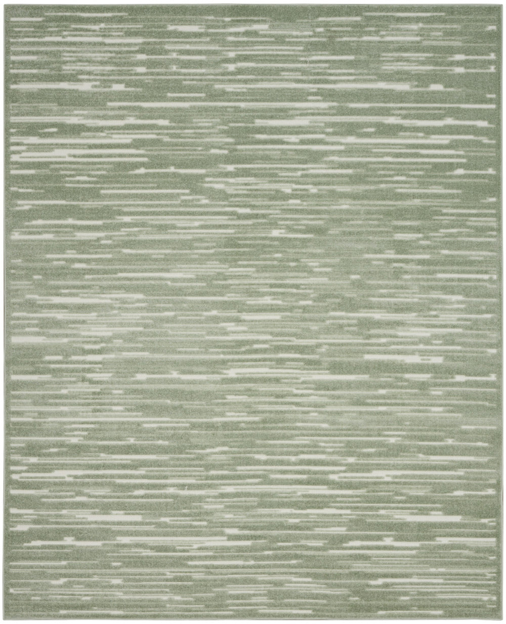 Homeroots 8' X 10' Green Geometric Area Rug  Polypropylene 569759