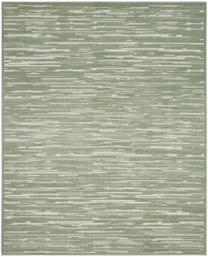 Homeroots 8' X 10' Green Geometric Area Rug  Polypropylene 569759