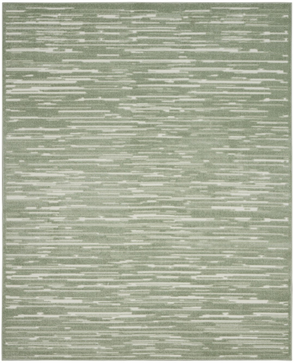 HomeRoots 8' Green Geometric Area Rug – Modern Design for Living Rooms, Bedrooms & Home Offices, Easy Care! 8' X 10' 569759