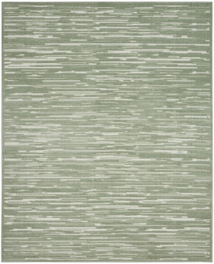 HomeRoots 8' Green Geometric Area Rug – Modern Design for Living Rooms, Bedrooms & Home Offices, Easy Care! 8' X 10' 569759