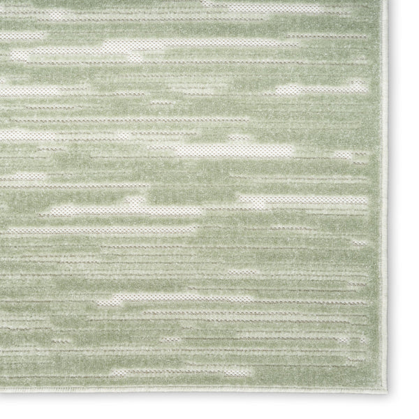 Homeroots 8' X 10' Green Geometric Area Rug  Polypropylene 569759