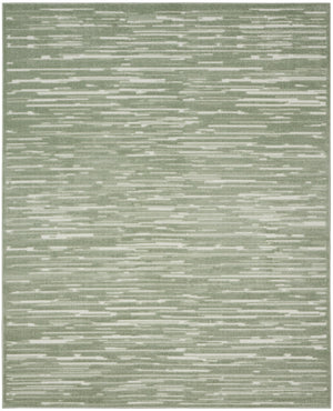 Homeroots 8' X 10' Green Geometric Area Rug  Polypropylene 569759