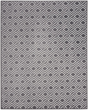 Homeroots 8' X 10' Gray Geometric Area Rug  Polypropylene 569761