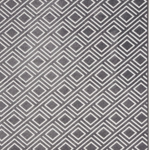 Homeroots 8' X 10' Gray Geometric Area Rug  Polypropylene 569761