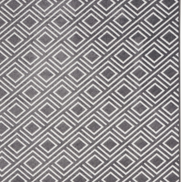 Homeroots 8' X 10' Gray Geometric Area Rug  Polypropylene 569761