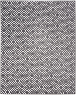 Homeroots 8' X 10' Gray Geometric Area Rug  Polypropylene 569761