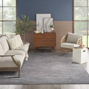 HomeRoots 7' Modern Gray Geometric Area Rug - Chic Design for Living Rooms, Durable & Versatile Home Decor 8' X 10' 569762