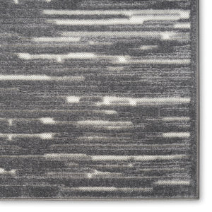 Homeroots 8' X 10' Gray Geometric Area Rug  Polypropylene 569762