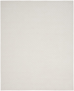 Homeroots 8' X 10' Ivory Geometric Area Rug  Polypropylene 569765