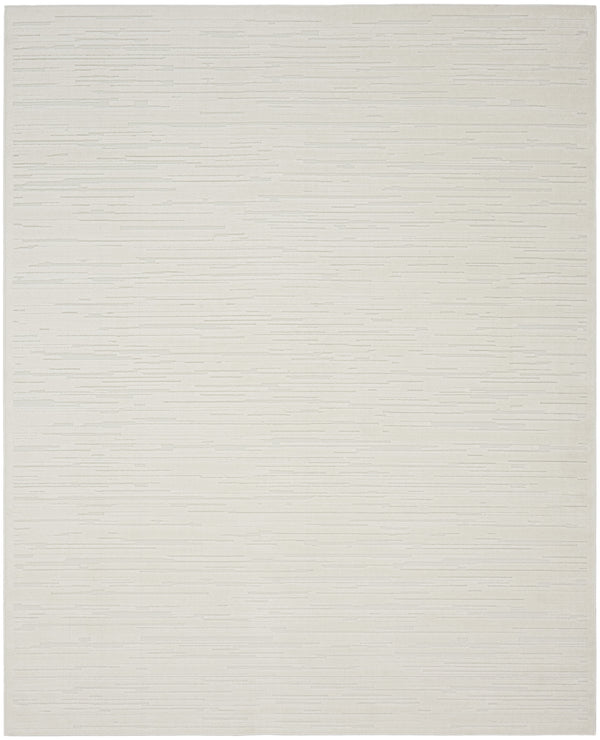 Homeroots 8' X 10' Ivory Geometric Area Rug  Polypropylene 569766