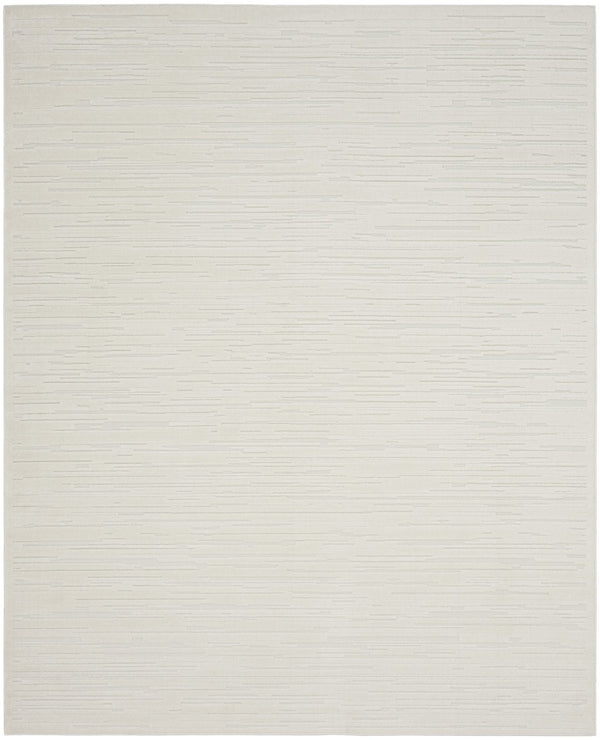 HomeRoots 8' Ivory Geometric Area Rug - Modern Design for Stylish Living Spaces, Easy Maintenance & Durability 8' X 10' 569766