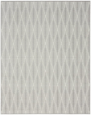 Homeroots 8' X 10' Gray Geometric Area Rug  Polypropylene 569767