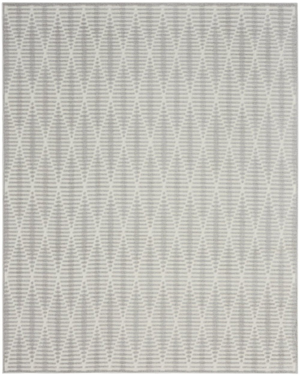 HomeRoots 8' Gray Geometric Area Rug - Modern Design for Sophisticated Spaces, Easy Care & Durability in Style 8' X 10' 569767