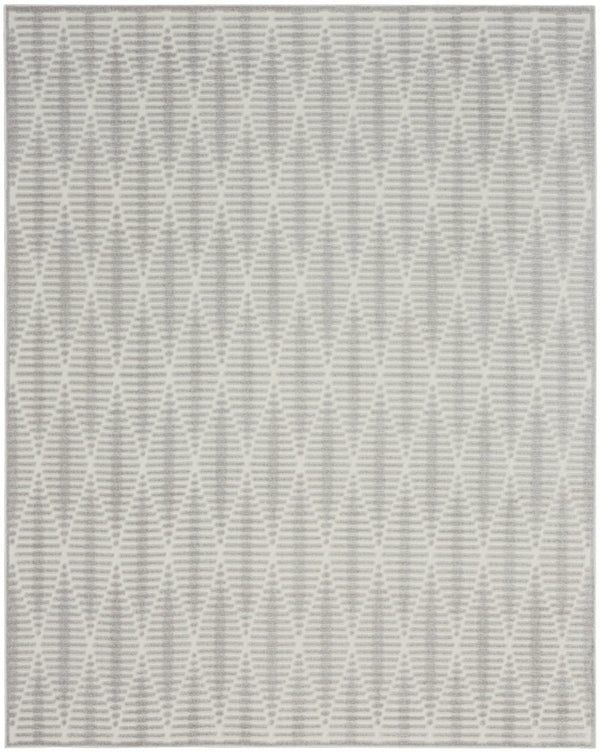HomeRoots 8' Gray Geometric Area Rug - Modern Design for Sophisticated Spaces, Easy Care & Durability in Style 8' X 10' 569767