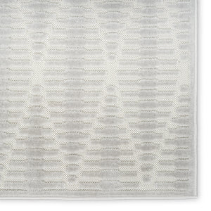 Homeroots 8' X 10' Gray Geometric Area Rug  Polypropylene 569767