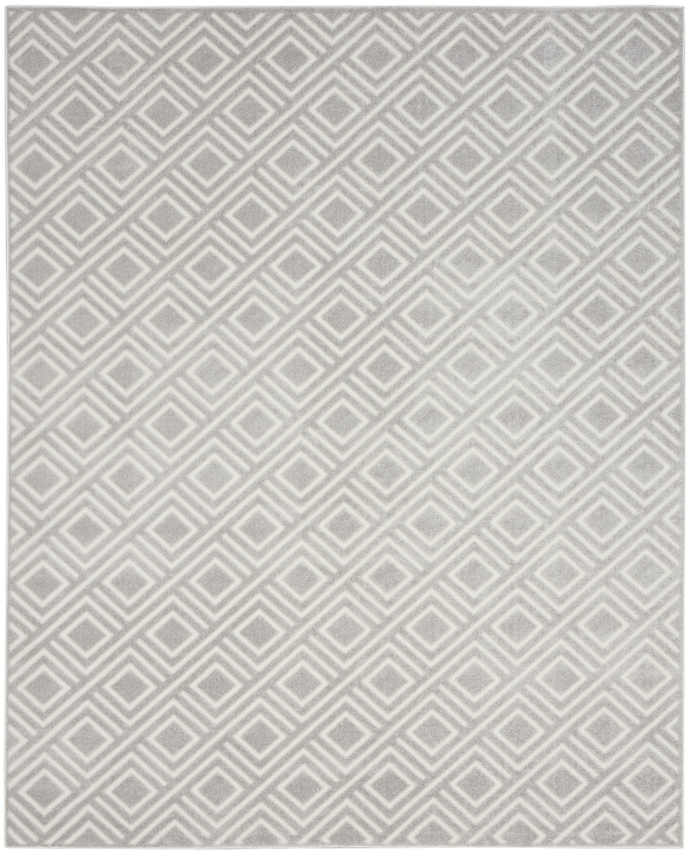 Homeroots 8' X 10' Gray Geometric Area Rug  Polypropylene 569769