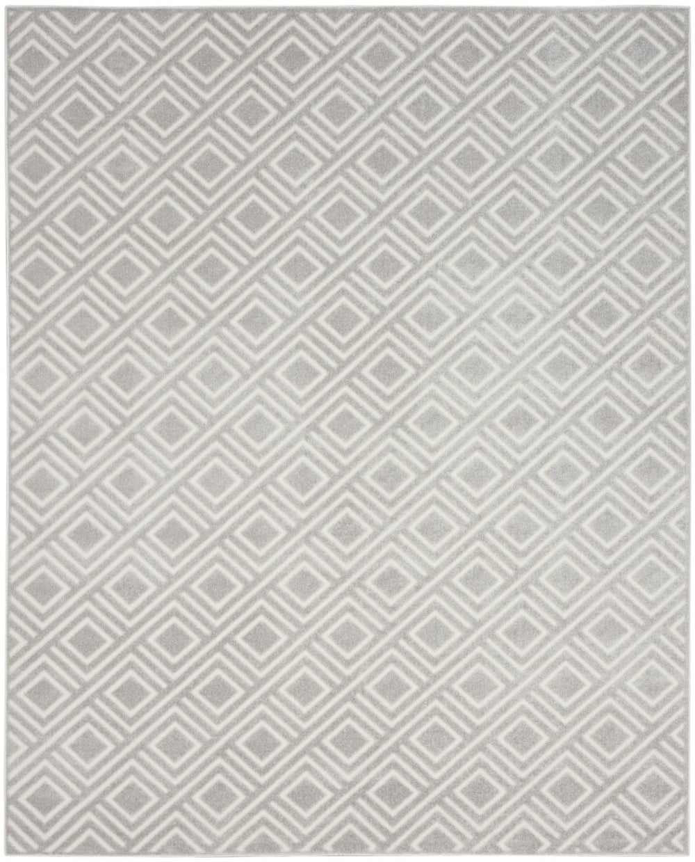 HomeRoots 8' Gray Geometric Area Rug - Modern Design for Living Rooms, Bedrooms, and High-Traffic Spaces 8' X 10' 569769