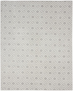 Homeroots 8' X 10' Gray Geometric Area Rug  Polypropylene 569769