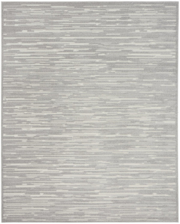 HomeRoots 8' Modern Gray Geometric Area Rug - Durable, Low-Maintenance Design for Stylish Home Interiors 8' X 10' 569770