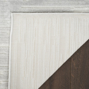 HomeRoots 8' Modern Gray Geometric Area Rug - Durable, Low-Maintenance Design for Stylish Home Interiors 8' X 10' 569770