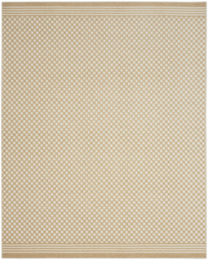 Homeroots 8' X 10' Tan Geometric Area Rug  Polypropylene 569771