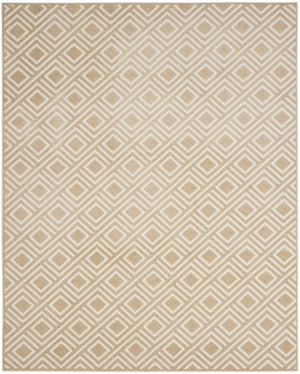 HomeRoots 8' Tan Geometric Area Rug - Modern, Easy-Care Floor Covering for Stylish Living Spaces and Durability 8' X 10' 569772