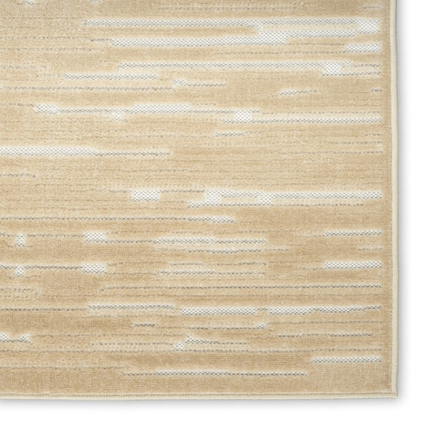 HomeRoots 8' Modern Tan Geometric Area Rug – Stylish, Durable Design for High-Traffic Living Spaces and Decor 8' X 10' 569773