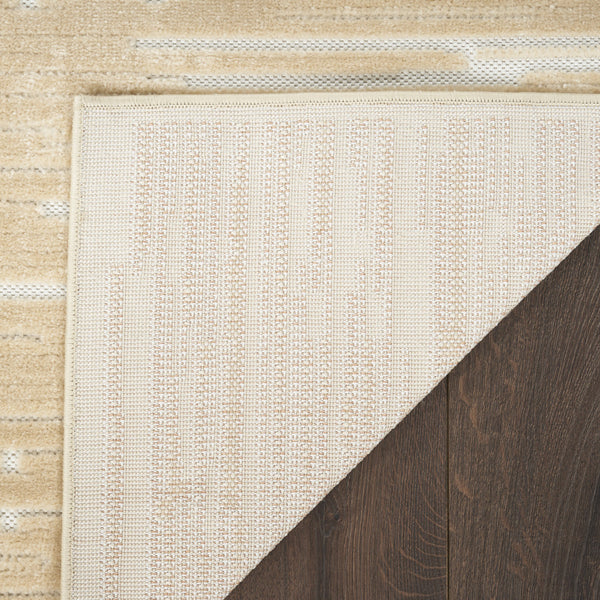 Homeroots 8' X 10' Tan Geometric Area Rug  Polypropylene 569773