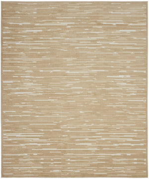 HomeRoots 8' Modern Tan Geometric Area Rug – Stylish, Durable Design for High-Traffic Living Spaces and Decor 8' X 10' 569773