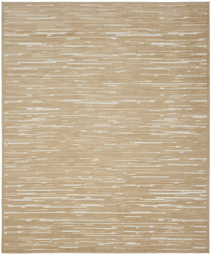 Homeroots 8' X 10' Tan Geometric Area Rug  Polypropylene 569773