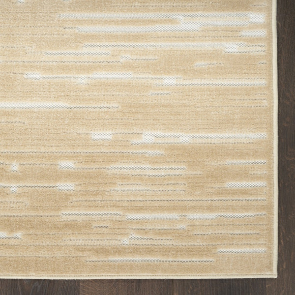 HomeRoots 8' Modern Tan Geometric Area Rug – Stylish, Durable Design for High-Traffic Living Spaces and Decor 8' X 10' 569773