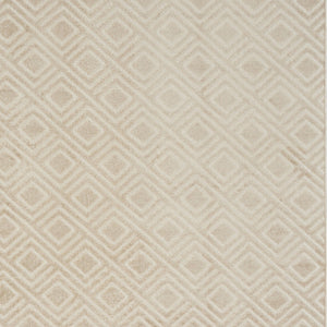Homeroots 9' X 12' Beige Geometric Area Rug  Polypropylene 569776