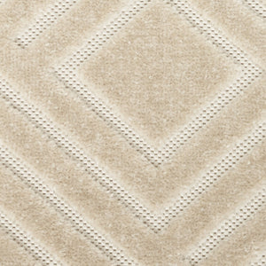 HomeRoots 9' Sophisticated Beige Geometric Area Rug for Modern Spaces - Durable, Low Pile, and Stylish Design 9' X 12' 569776