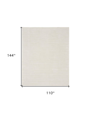 Homeroots 9' X 12' Beige Geometric Area Rug  Polypropylene 569777