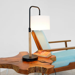 English Elm Ashcroft Furniture - New Compact Modern Desk Lamp – Mid-Century Style, Easy Assembly, Perfect For Bedside & Study Use B183P315127