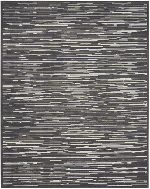 Homeroots 9' X 12' Gray Geometric Area Rug  Polypropylene 569790