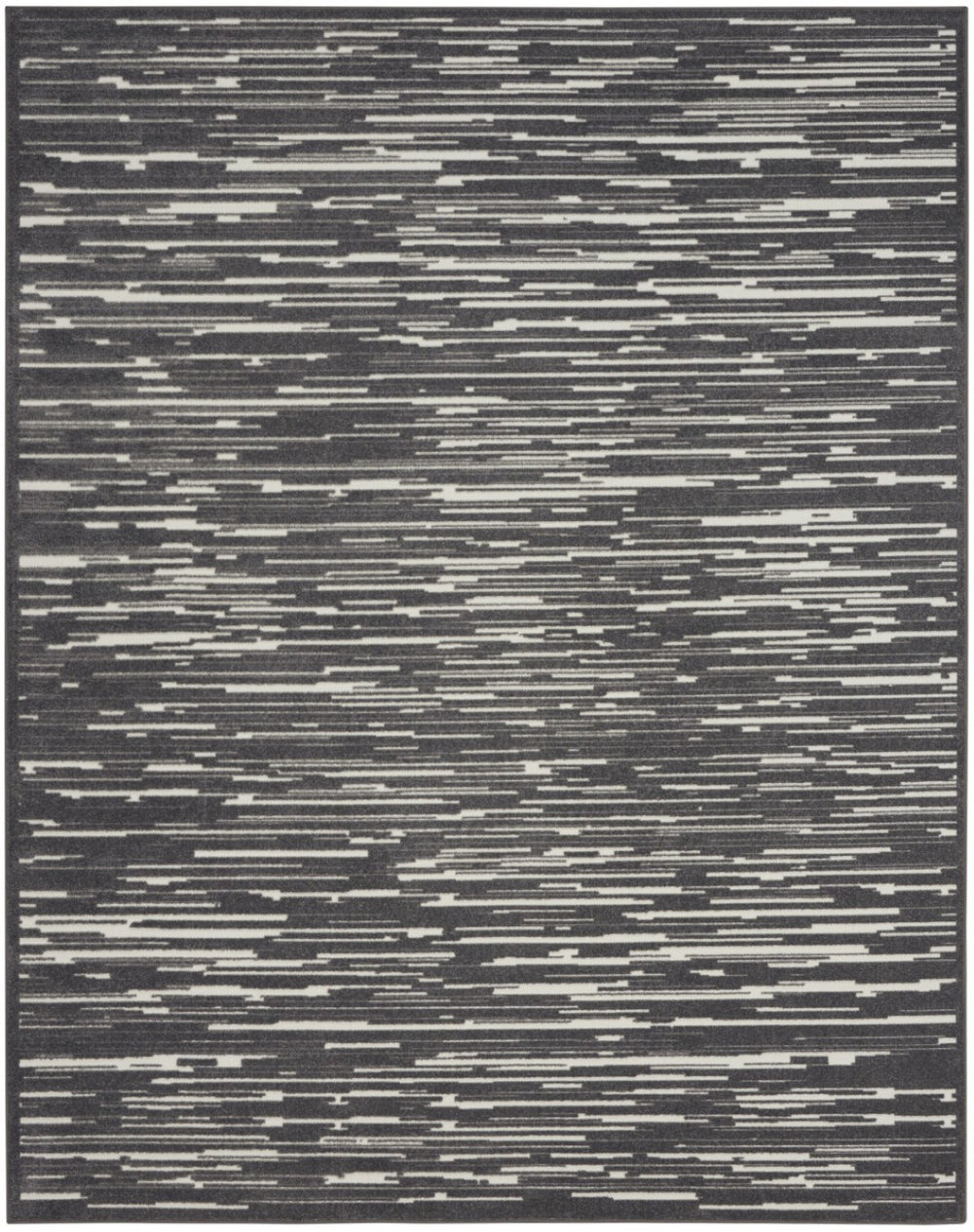 HomeRoots 9' Gray Geometric Area Rug - Modern Style, Durable Construction, Perfect for High-Traffic Spaces 9' X 12' 569790