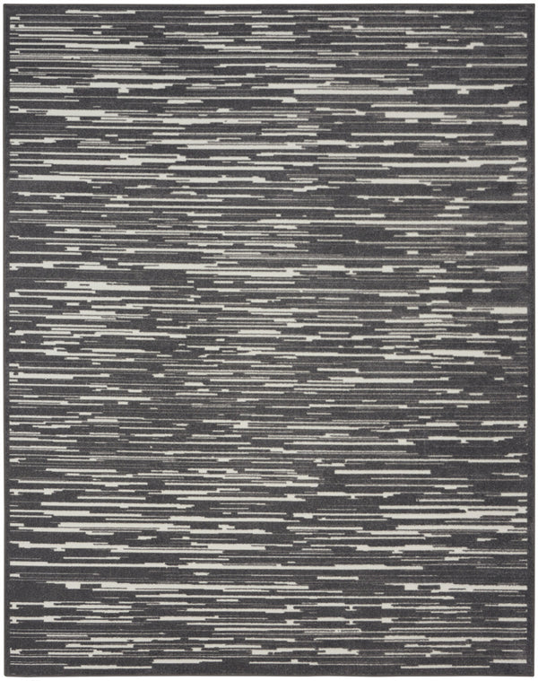 Homeroots 9' X 12' Gray Geometric Area Rug  Polypropylene 569790